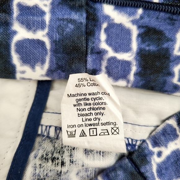J.Crew Factory Women's Tie Dye Linen Cotton Blend Casual Shorts - Picture 7 of 7